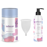 Safecup Menstrual cup - Made in USA + Safecup Wash (100 mL) Combo