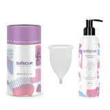 Safecup Menstrual cup - Made in USA + Safecup Wash (100 mL) Combo